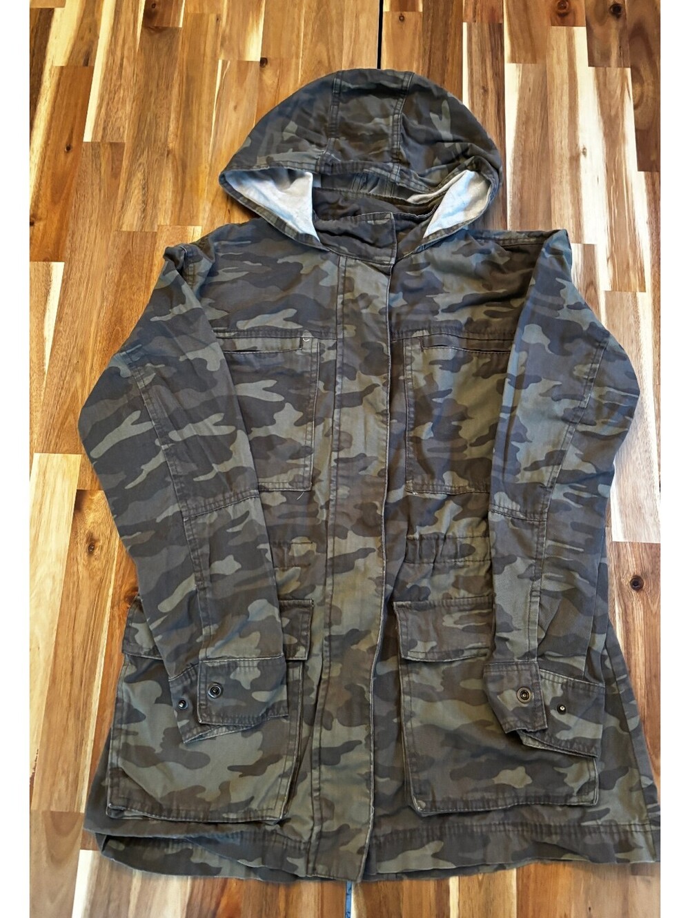 Universal Thread Women’s Camo Hooded Utility Field Jacket Size Medium (2034)